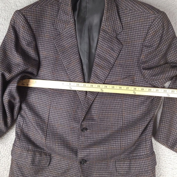 Eremenegildo Zegna Jacket Blazer Mens 44 US 52 Cashmere Silk Houndstooth Italy - Picture 11 of 16